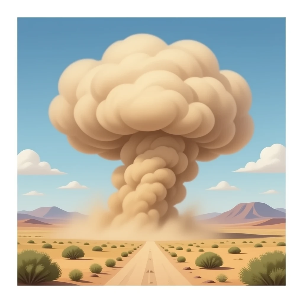 dust storm emoji