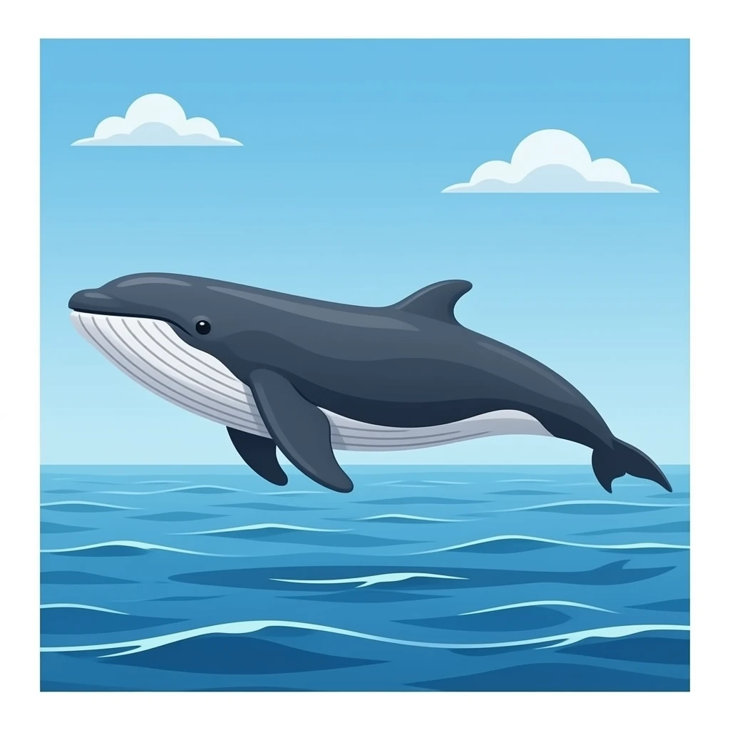 ocean with whale emoji