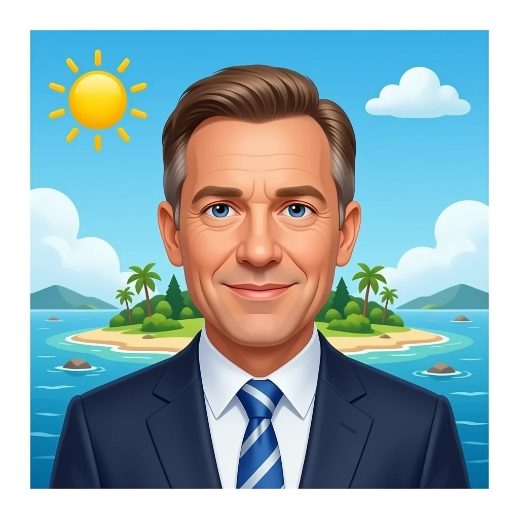 Jeffrey epstein on an island emoji