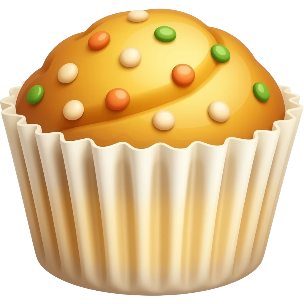 Carrot muffin emoji
