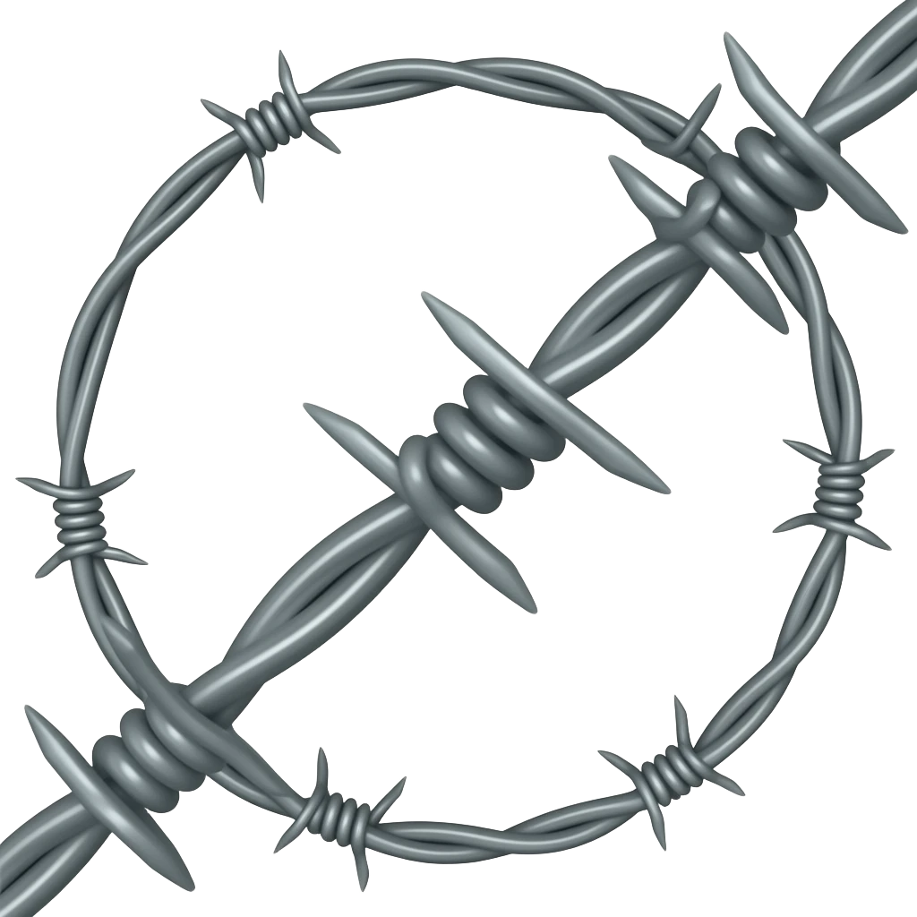 barbed wires emoji