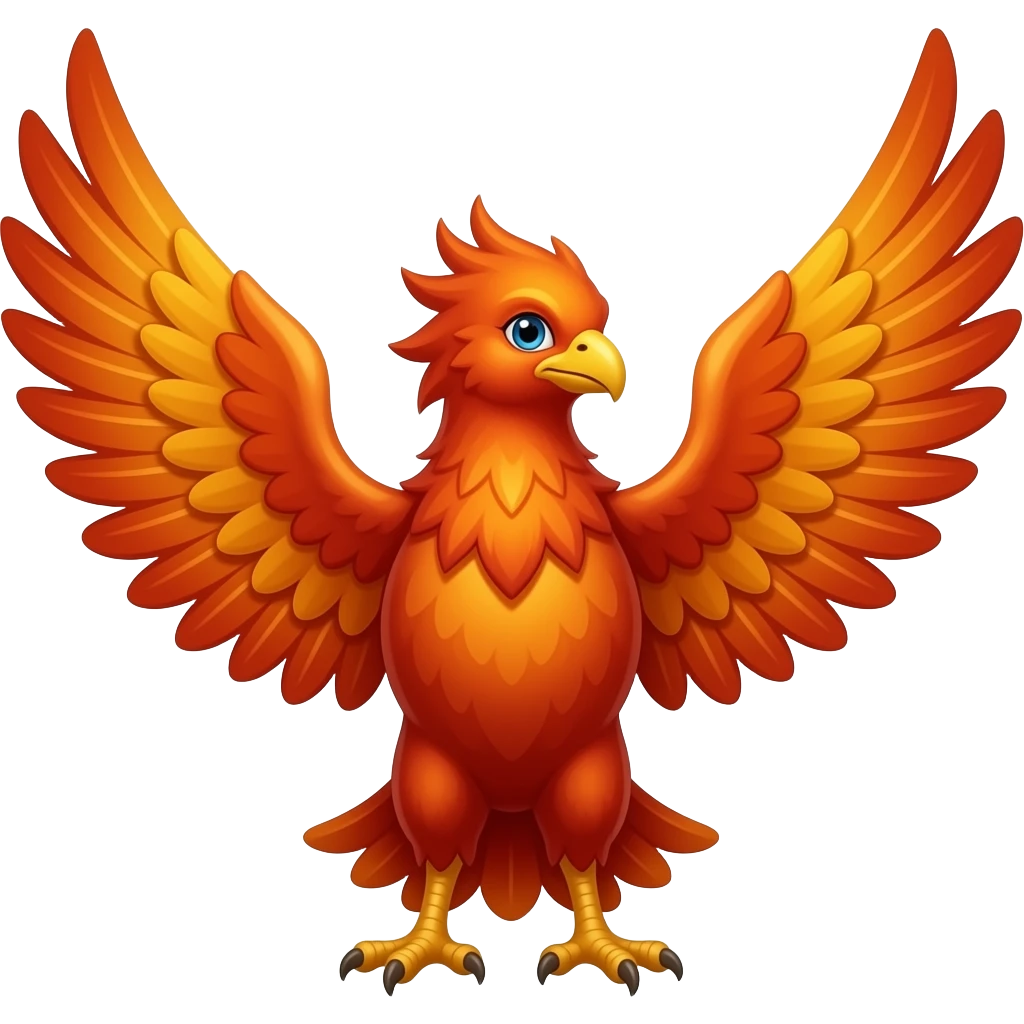 fenix com quatro asas emoji