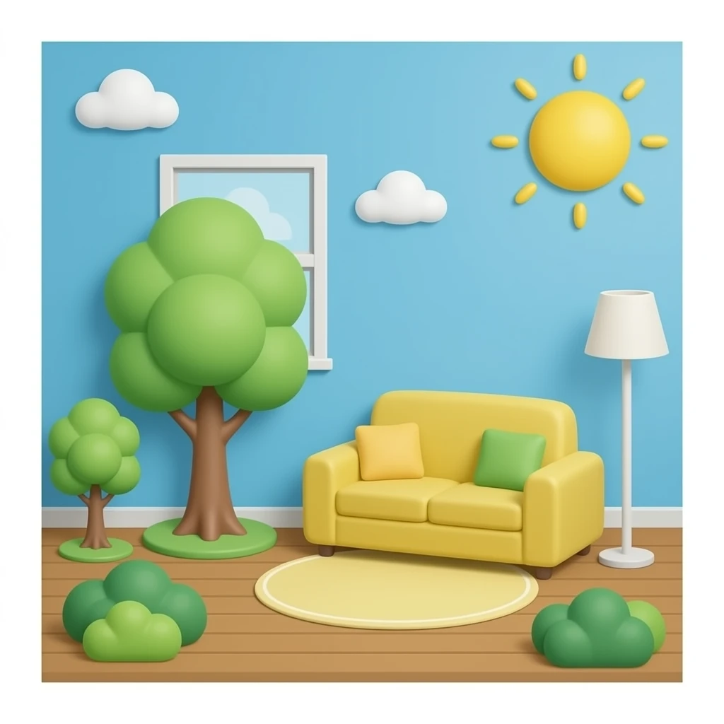 Room (white background) emoji