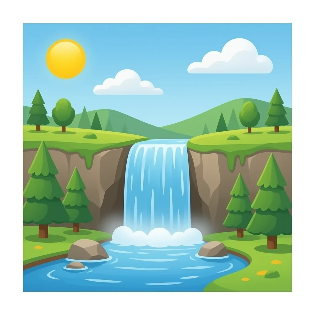 waterfall emoji