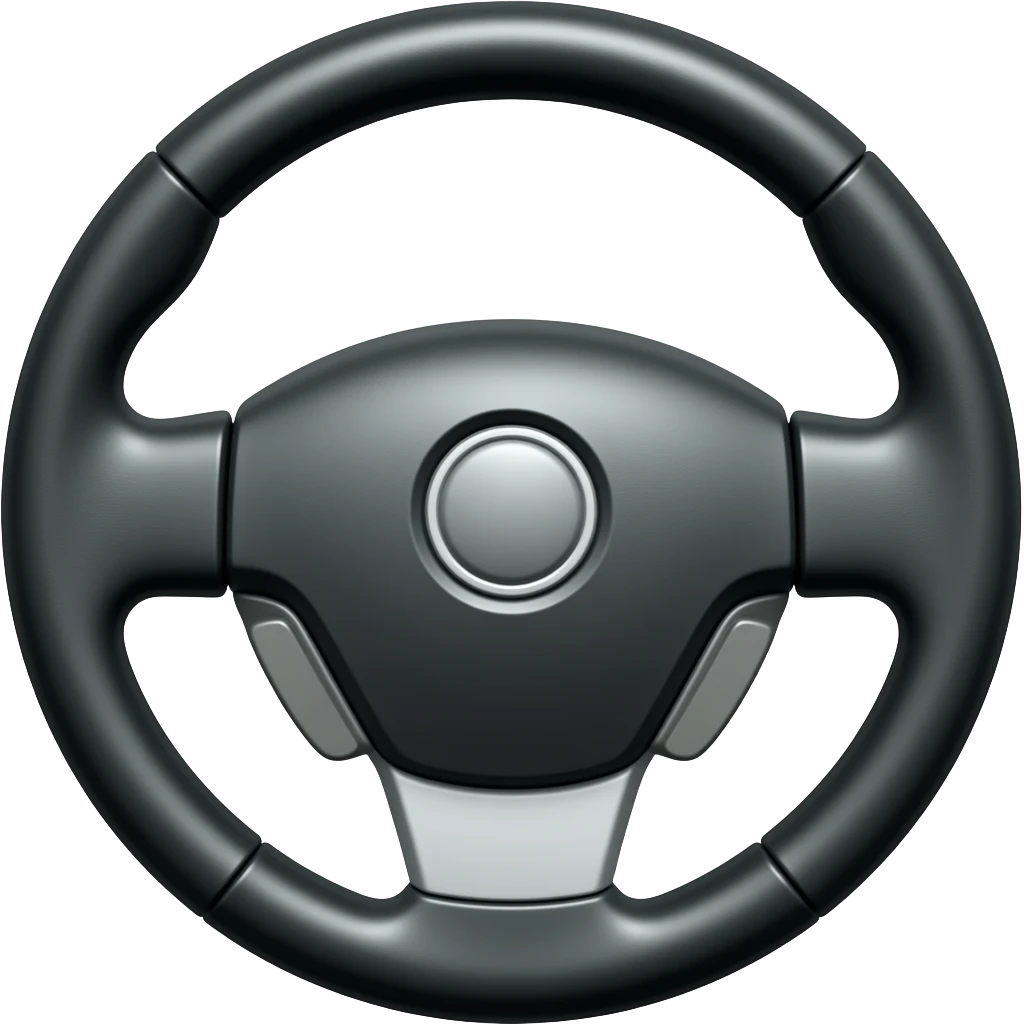 a car steering wheel emoji
