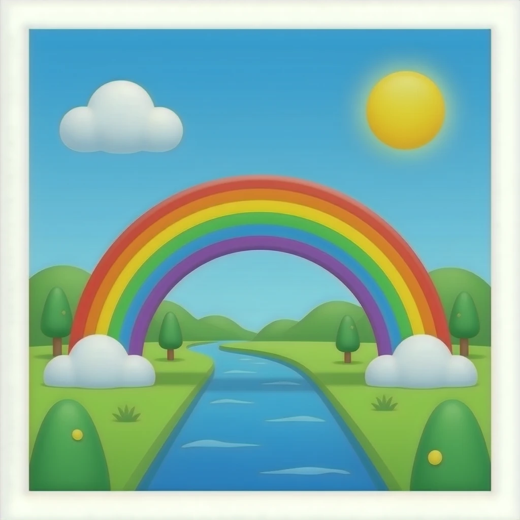 rainbow bridge emoji