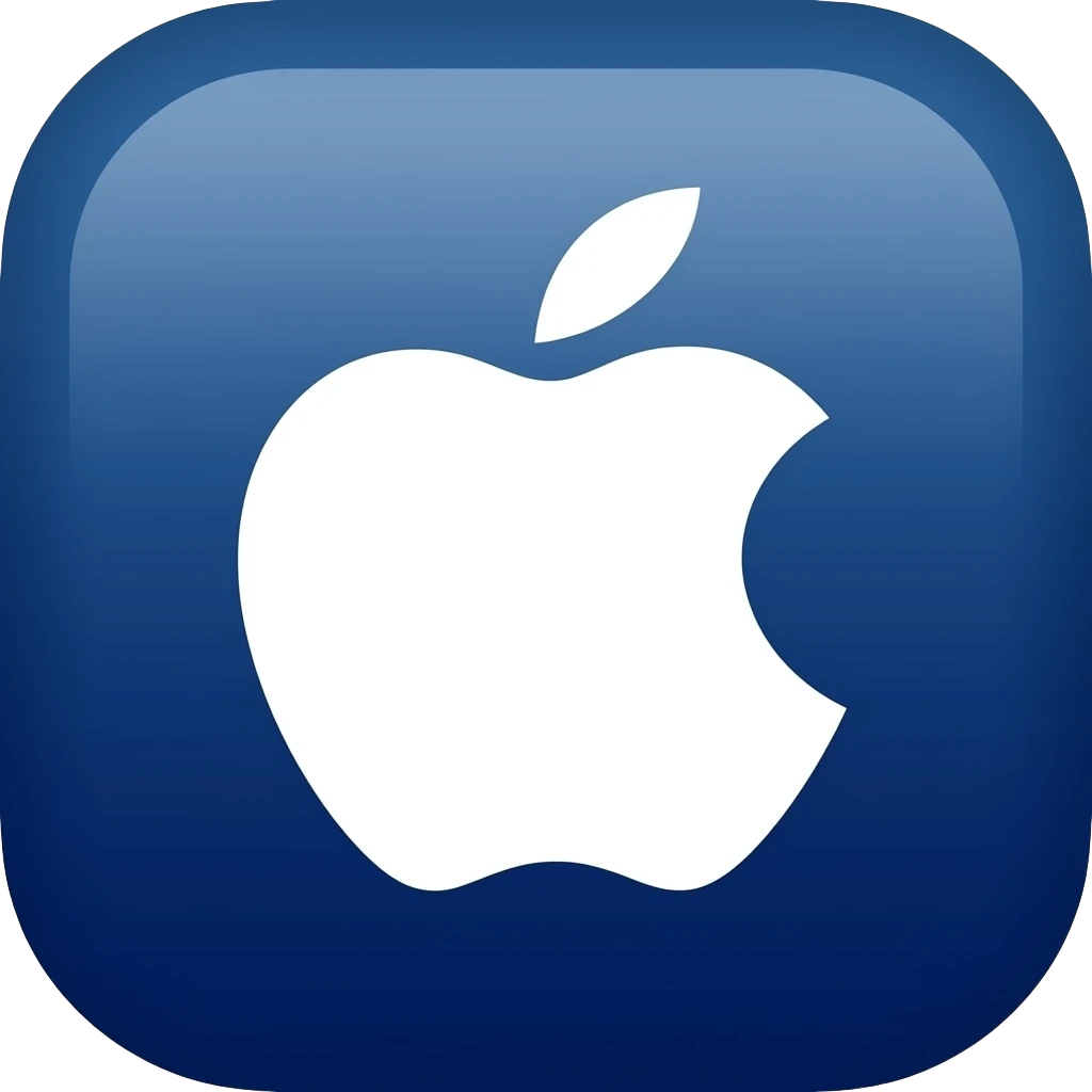 navy blue heart apple version Ios 16 emoji