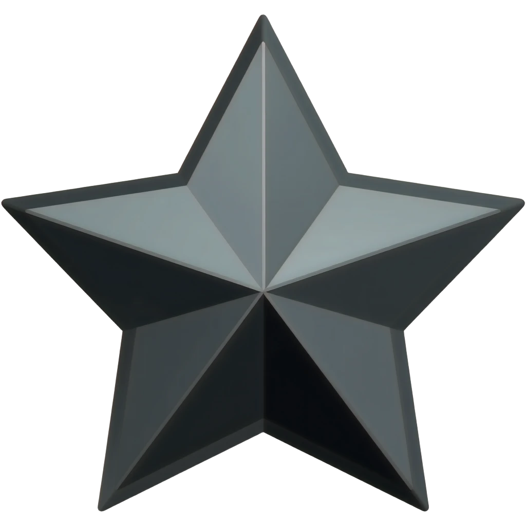 black gem star emoji