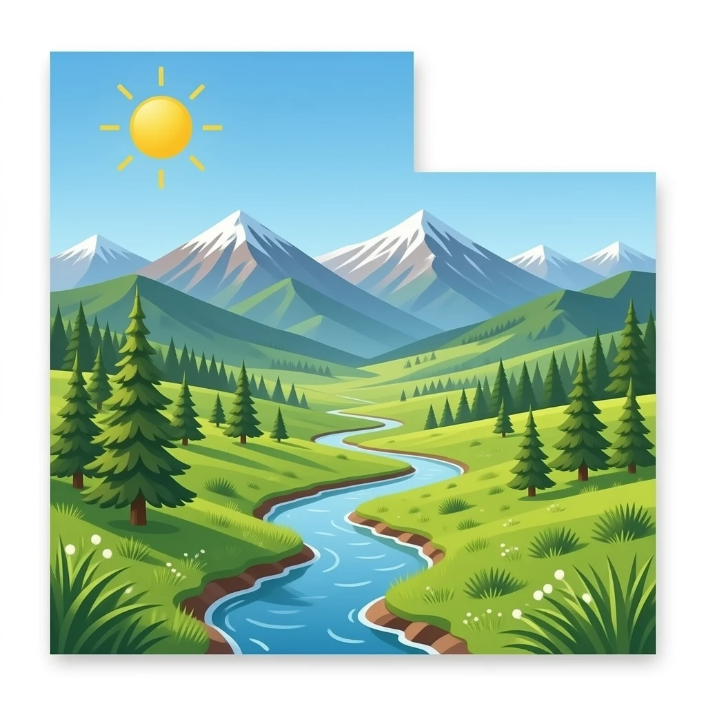 mapa de utah emoji