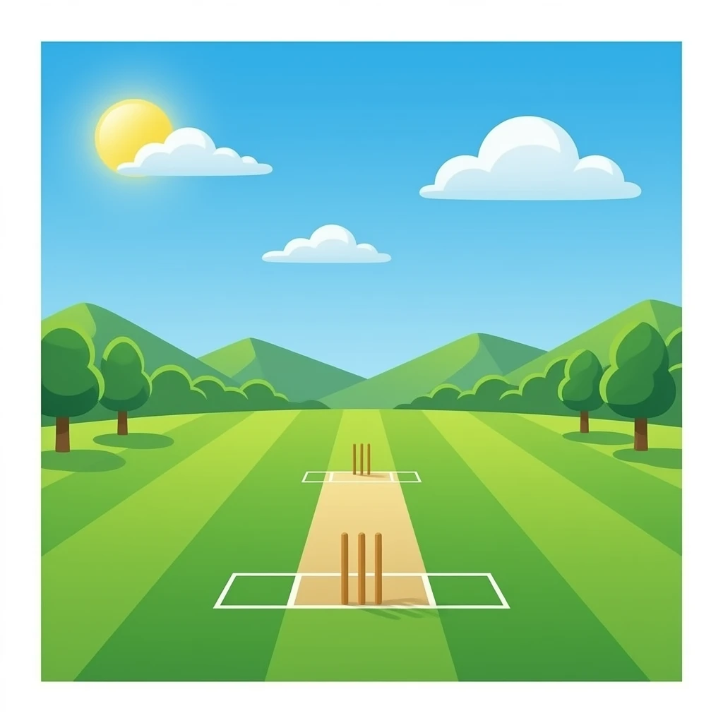 Cricket ground emoji