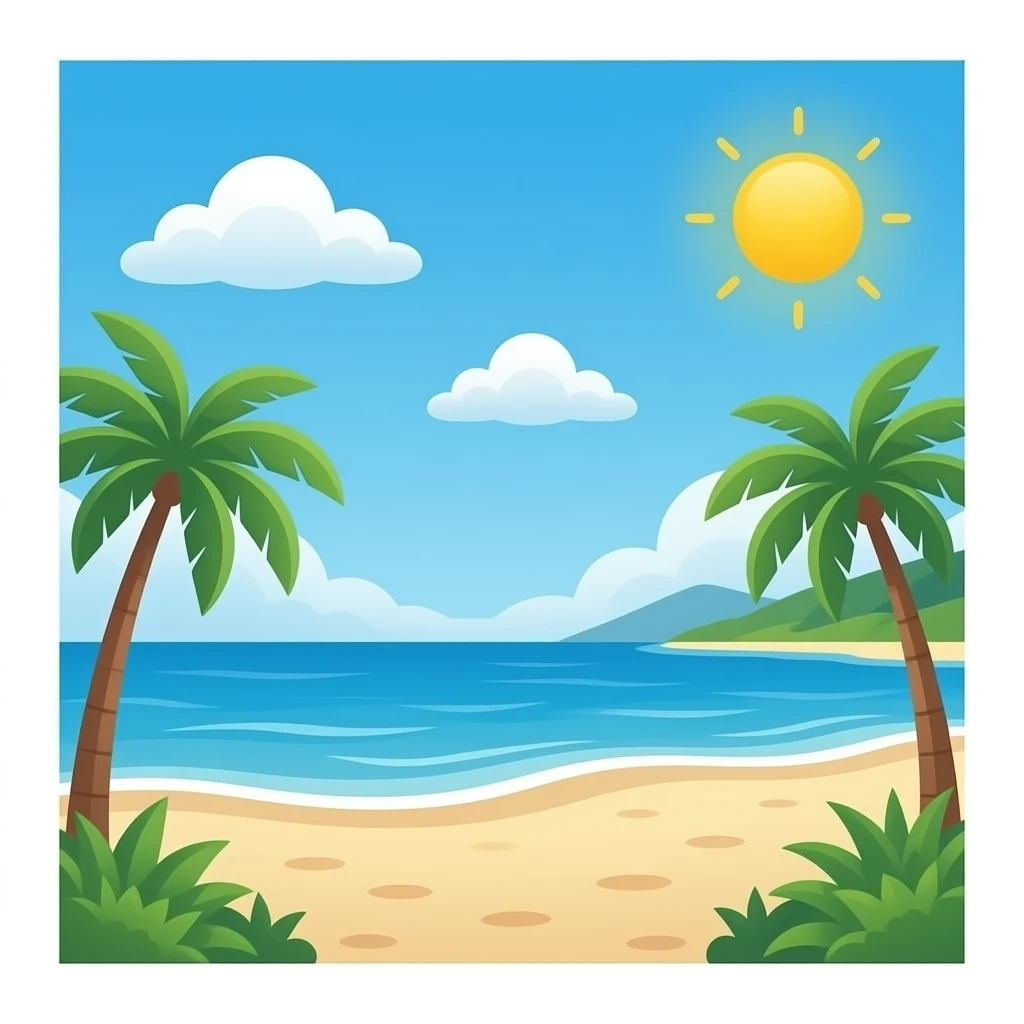Beach emoji