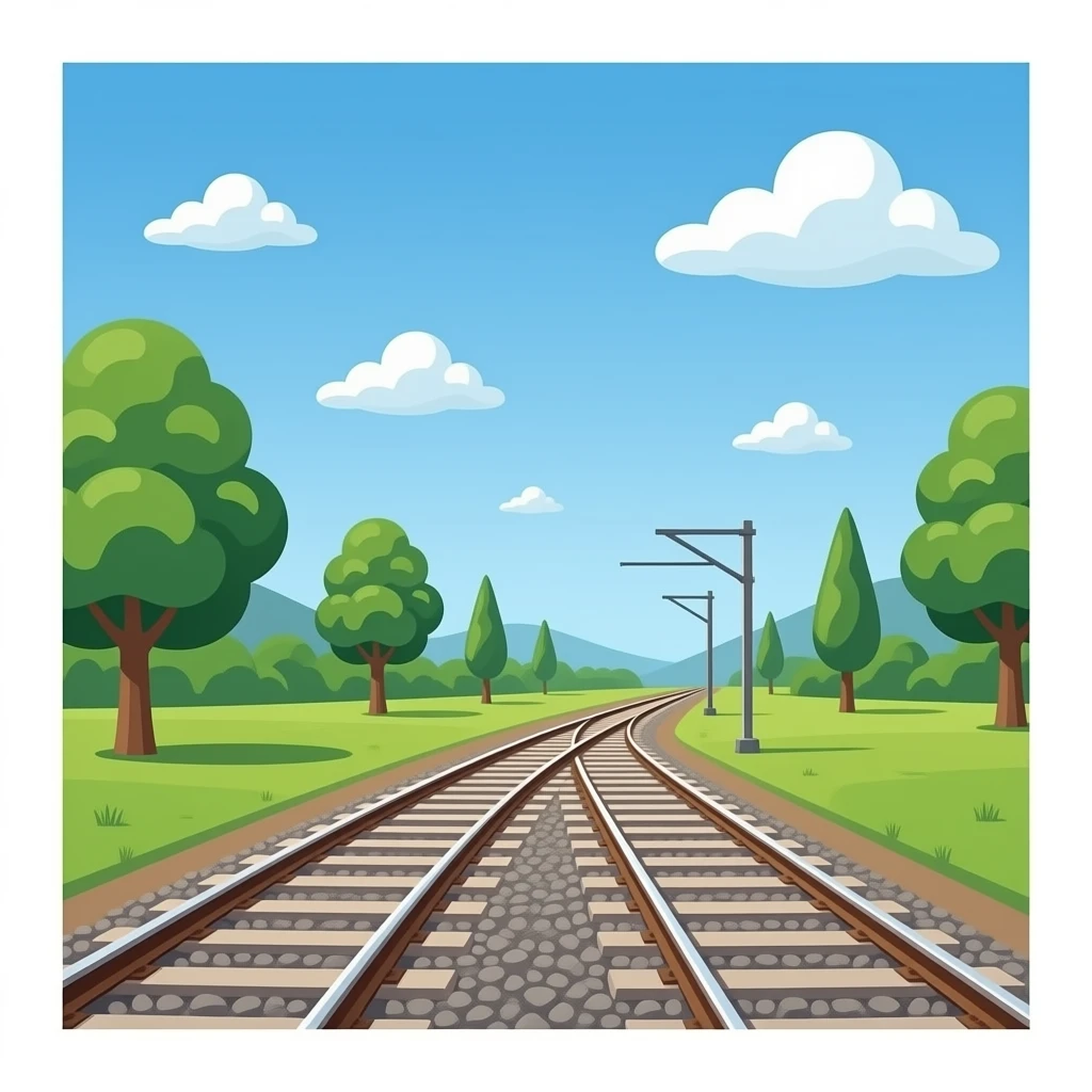 Train platform emoji