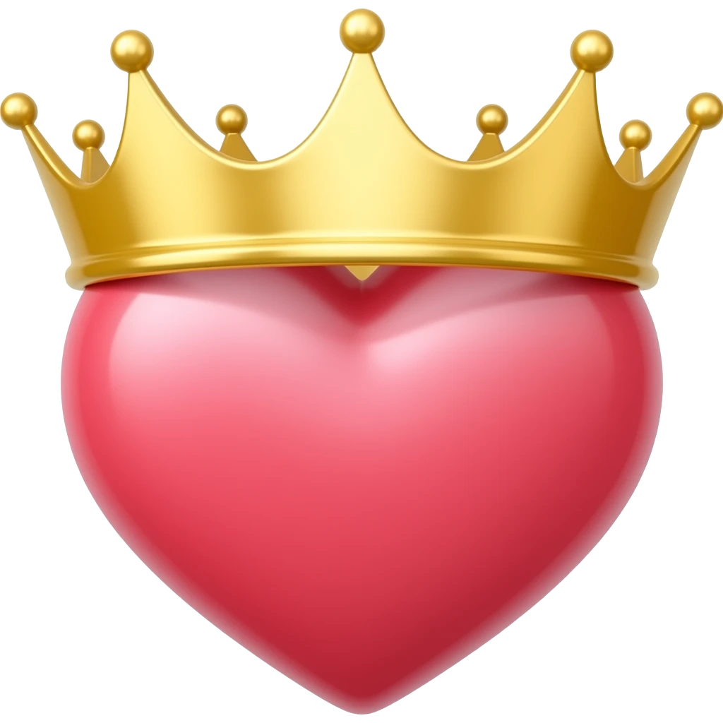 coração com uma coroa emoji