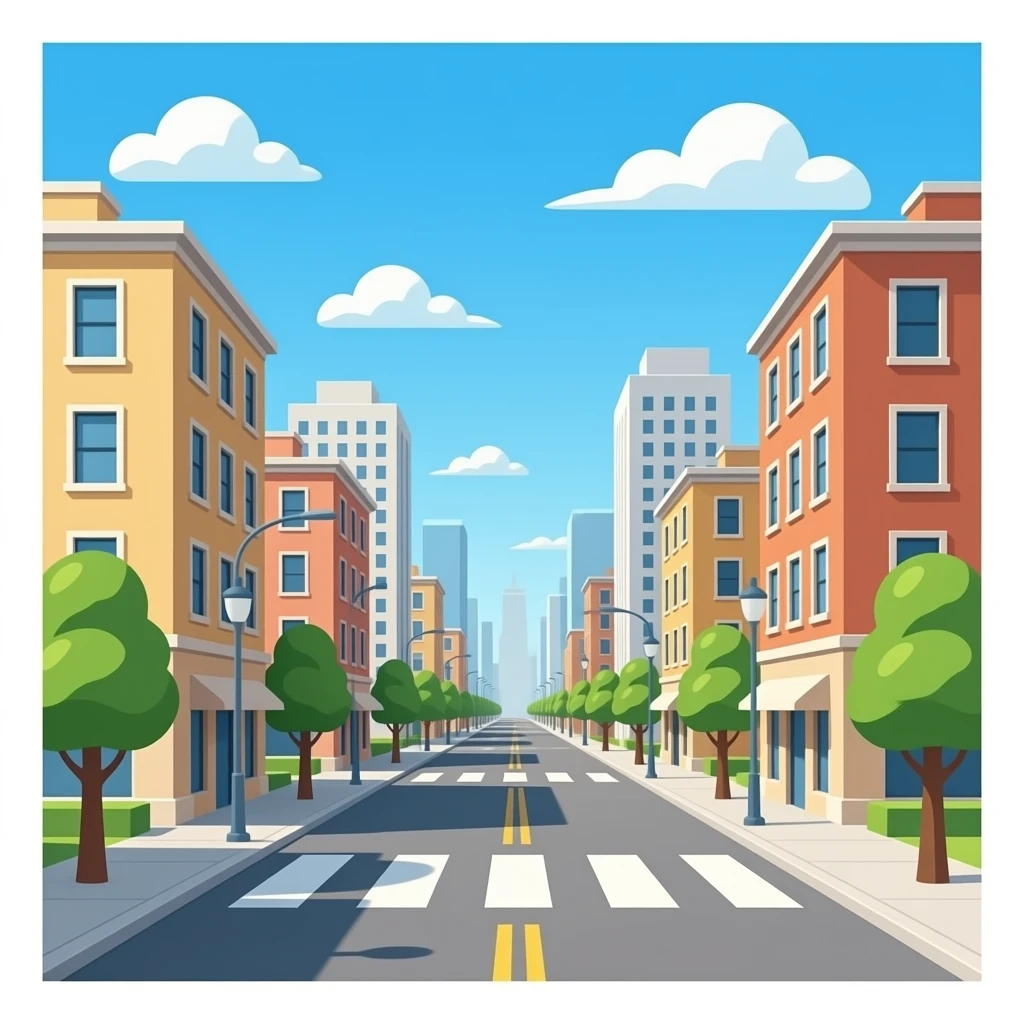 street and city emoji