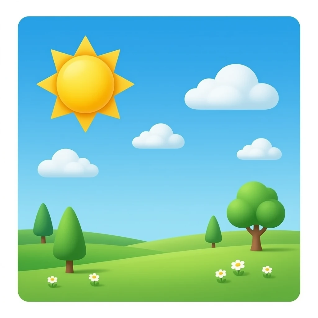 Sky sun emoji