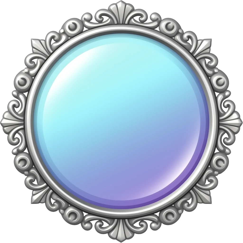 fancy gradient mirror emoji