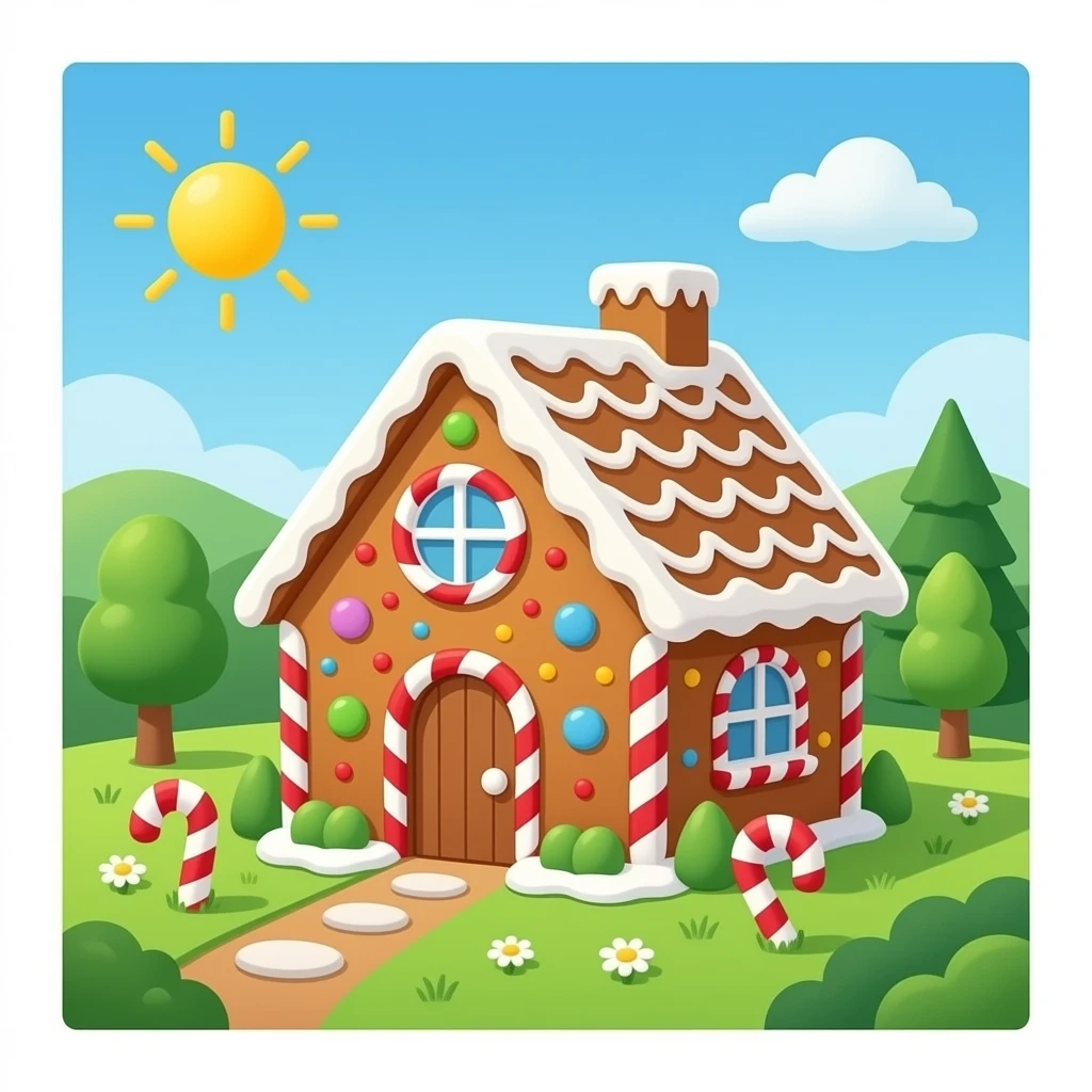 Ginger bread house emoji