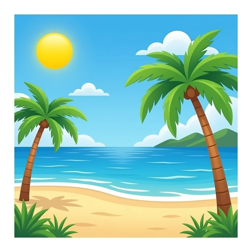 Beach emoji