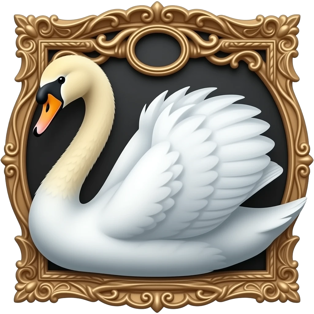 ⬛️🦢 emoji