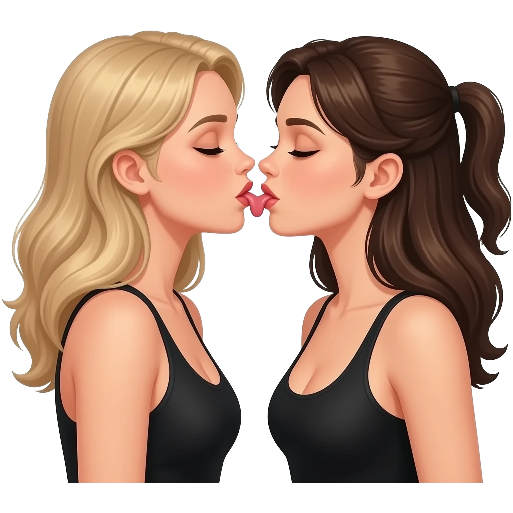 two oiled up lesbians licking each others' armpits emoji