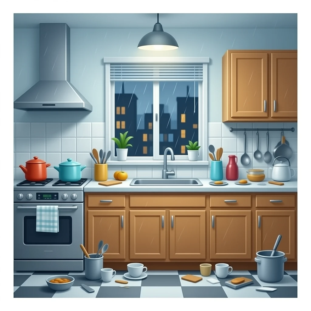 messy kitchen emoji
