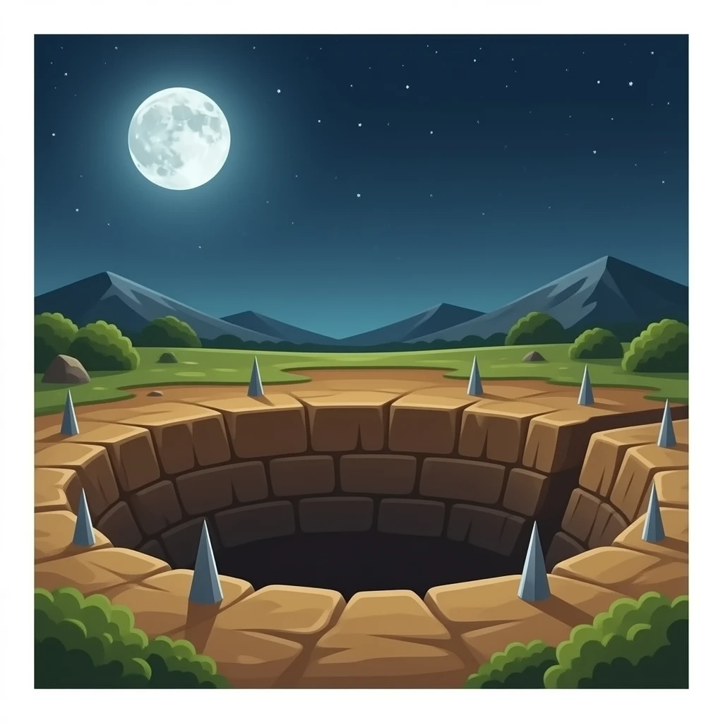 pit filled with spikes emoji