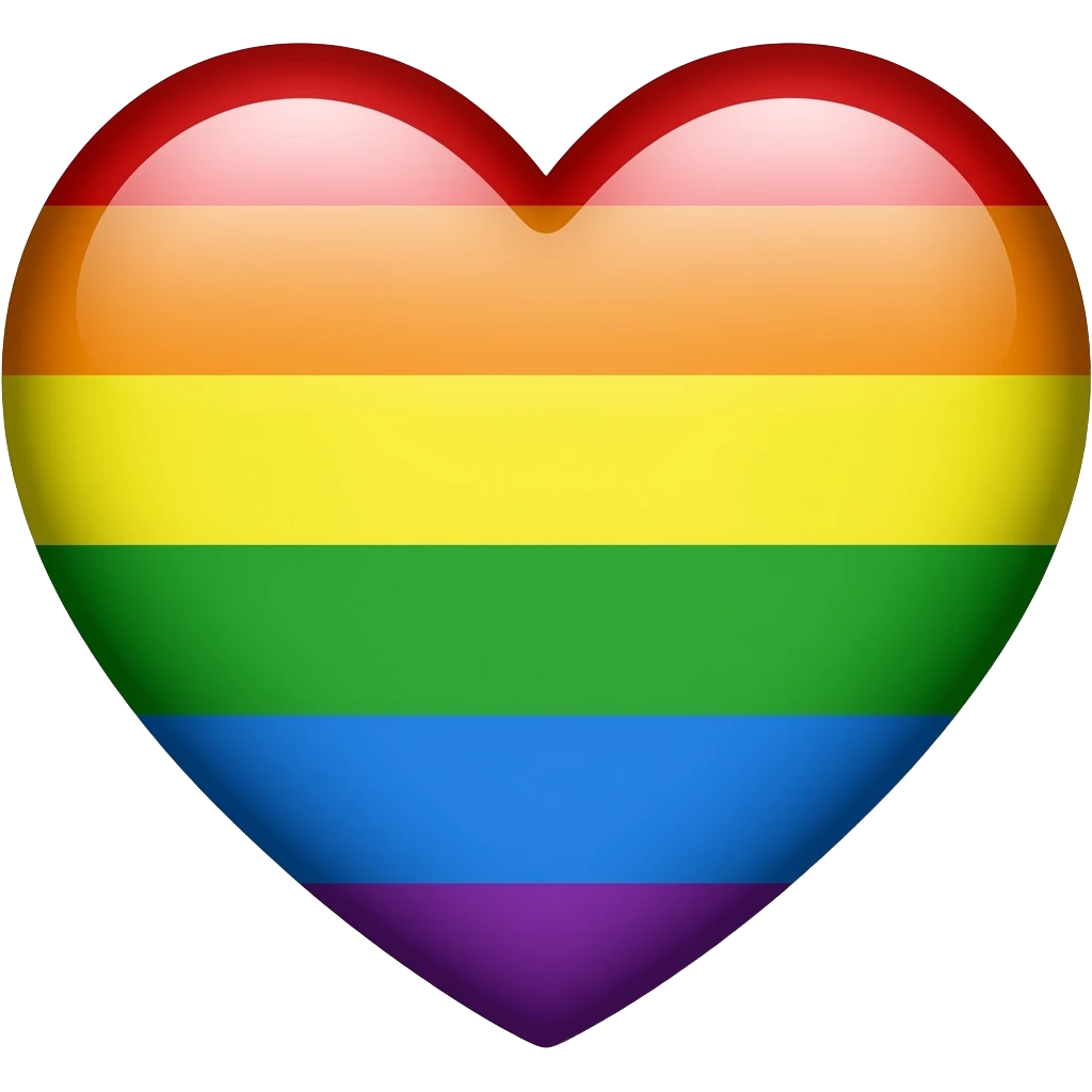 Rainbow heart emoji