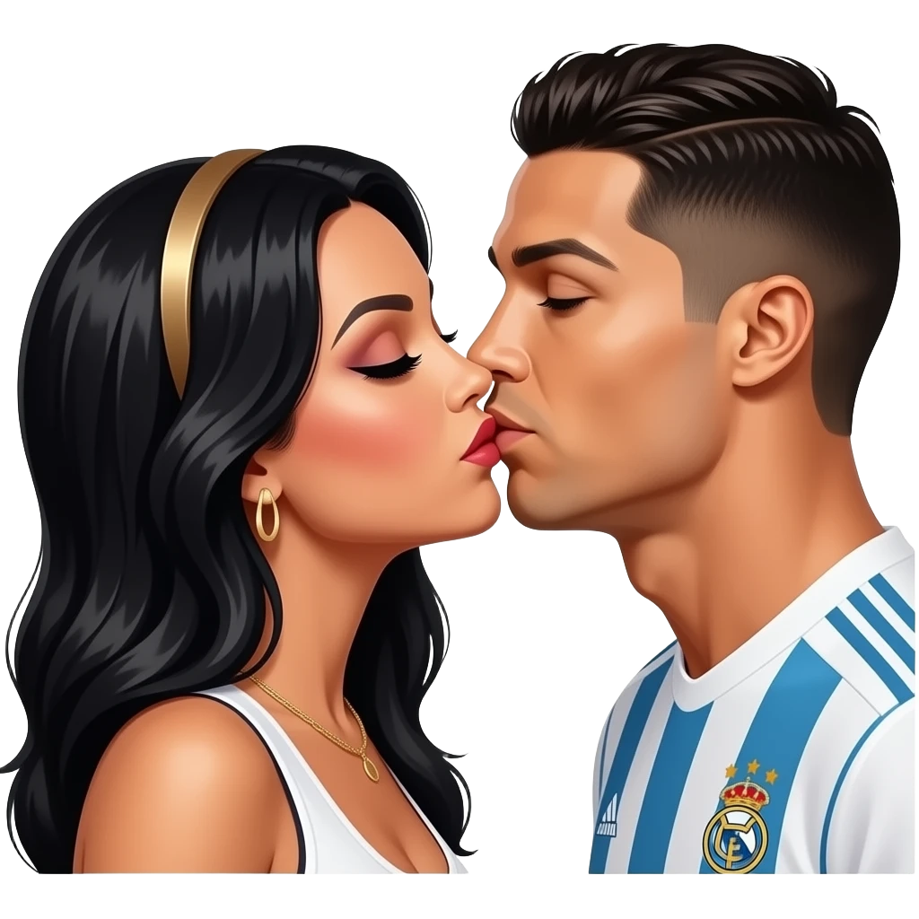 Pabllo Vittar traveco beijando o cristiano ronaldo emoji