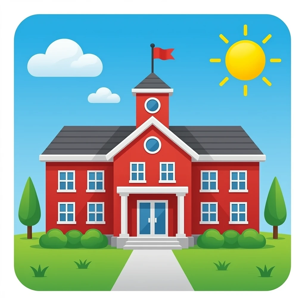 red school emoji
