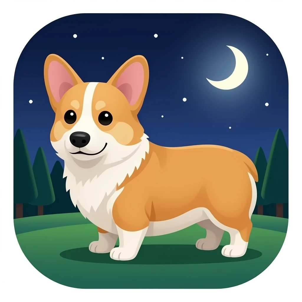 Corgi on google play store emoji