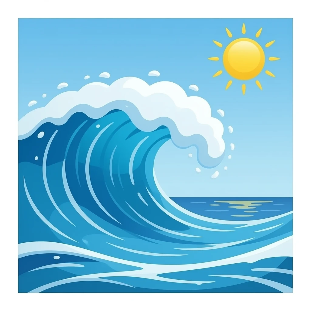ocean waves emoji