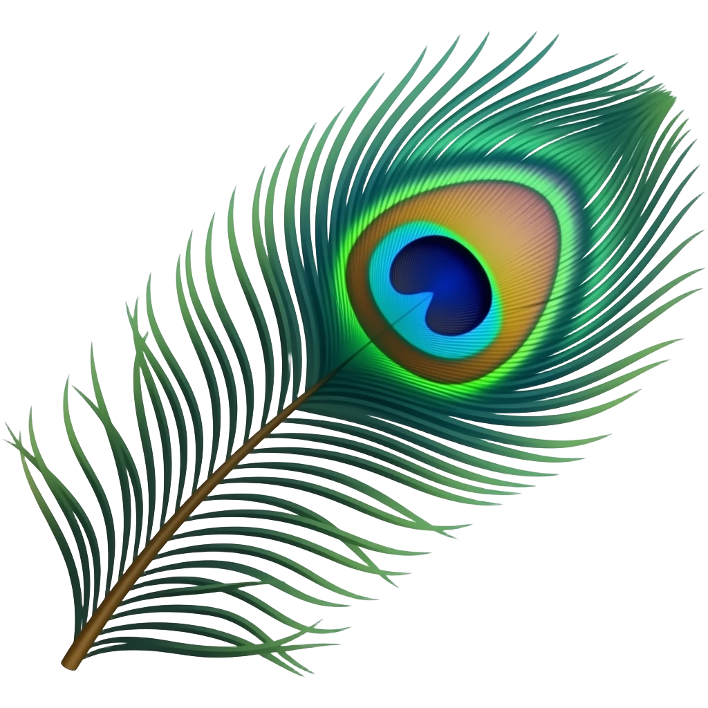 peacock feather emoji