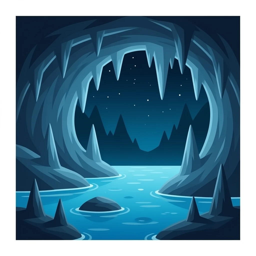 Dripstone cave, apple emoji styled emoji