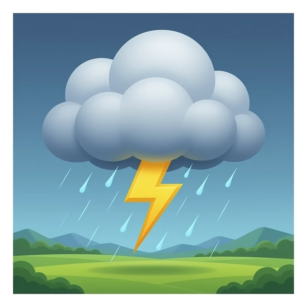 Thunderstorm emoji