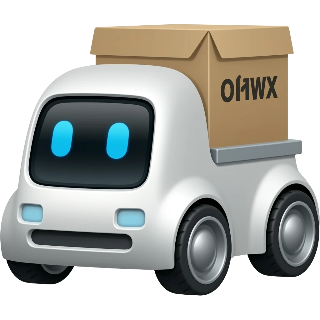 delivery robot emoji