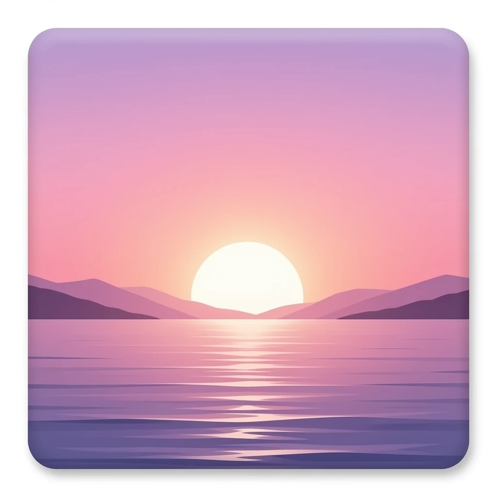 pink sunset emoji