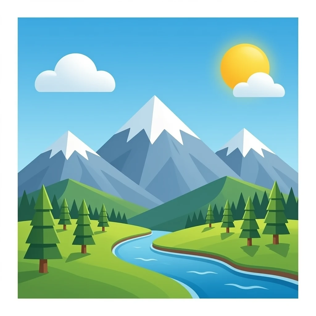 Mountain emoji