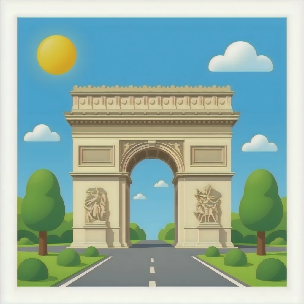 paris arches emoji