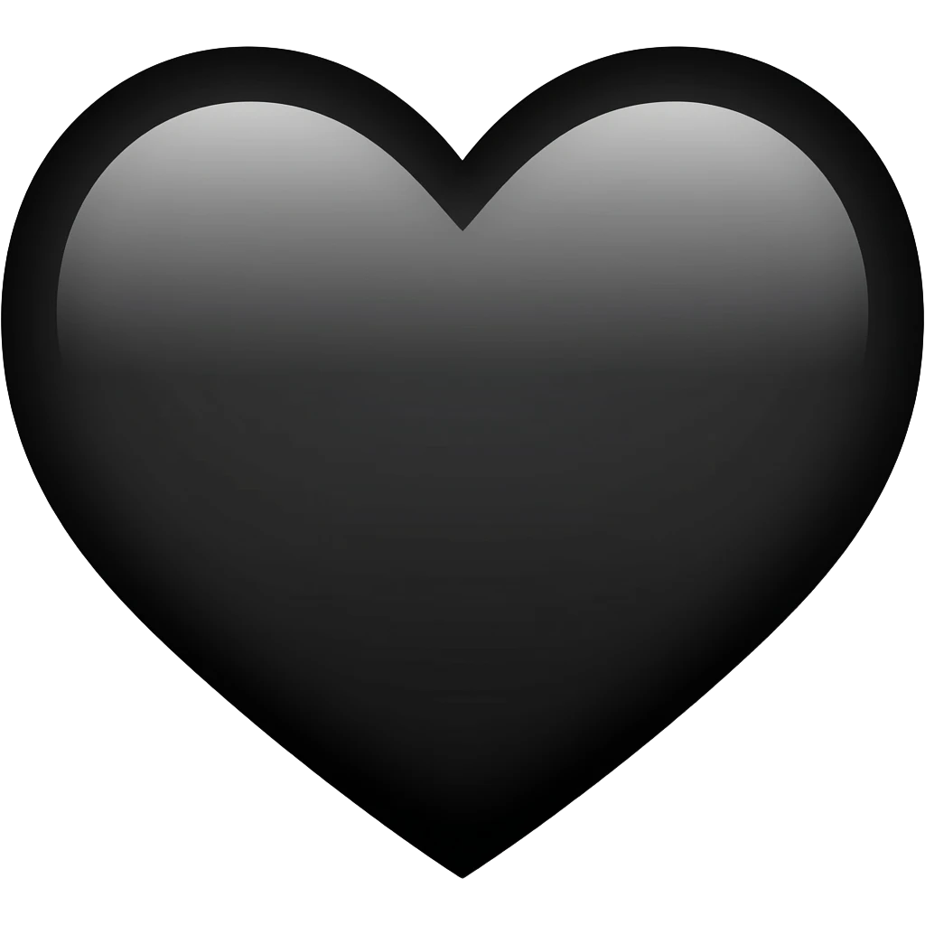 black heart emoji
