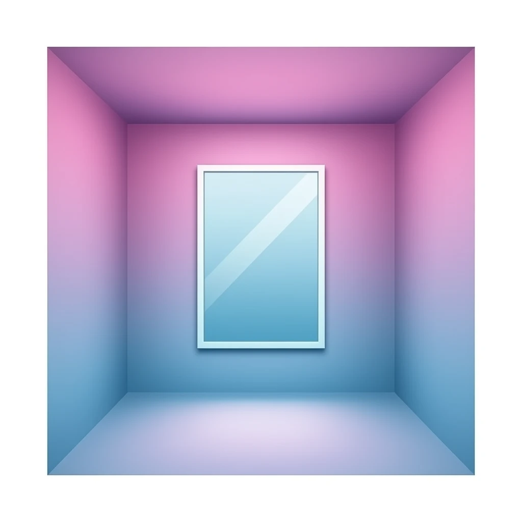 fancy gradient mirror room emoji