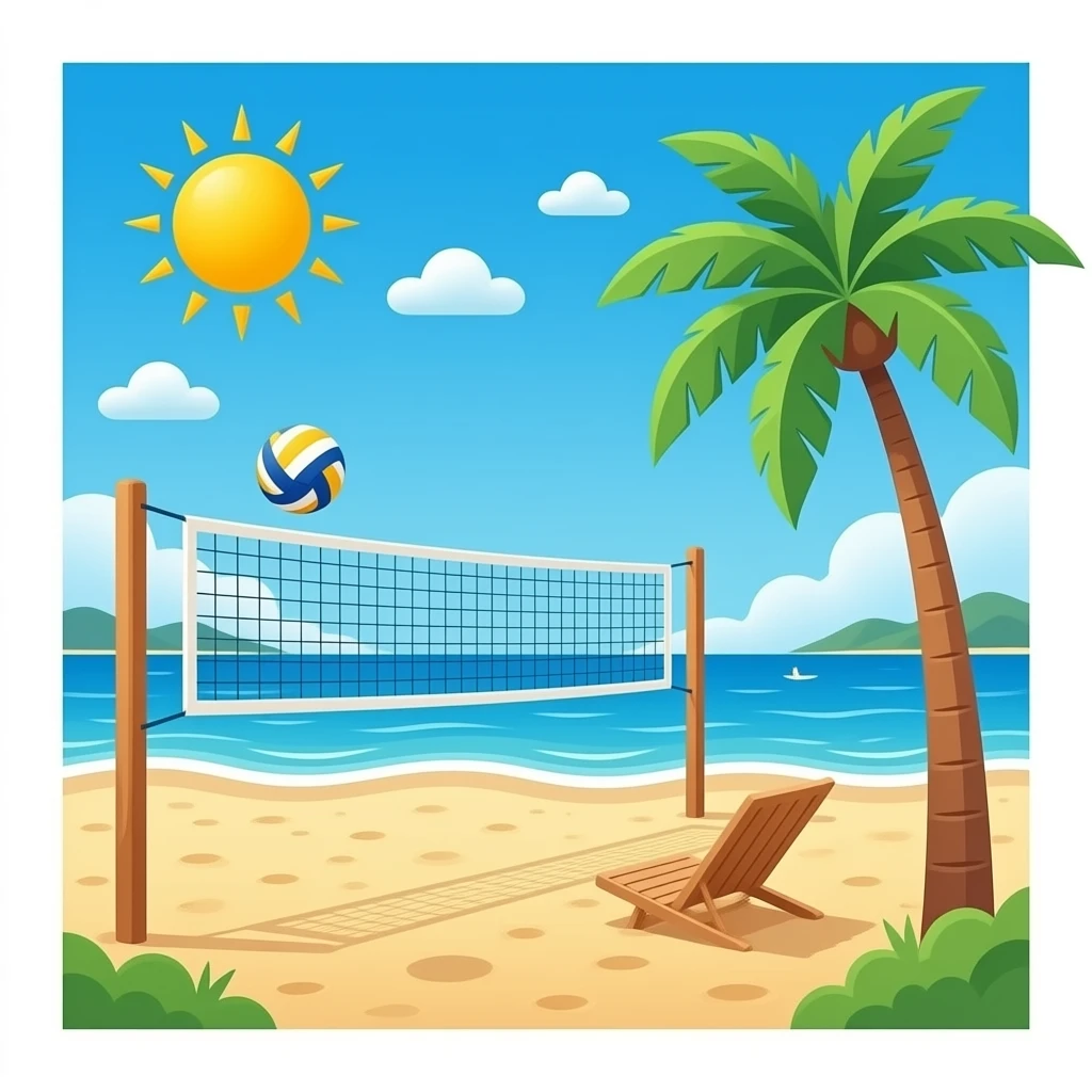 valleyball beach emoji