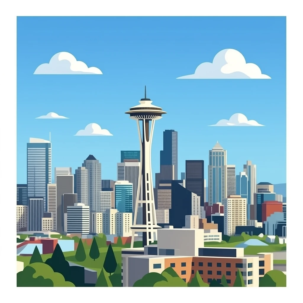 Space needle emoji