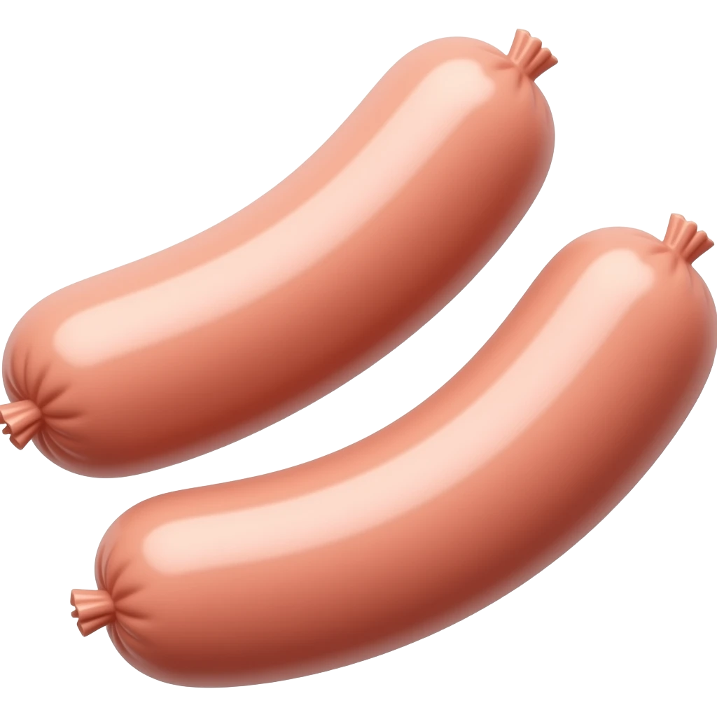 Pink sausages emoji