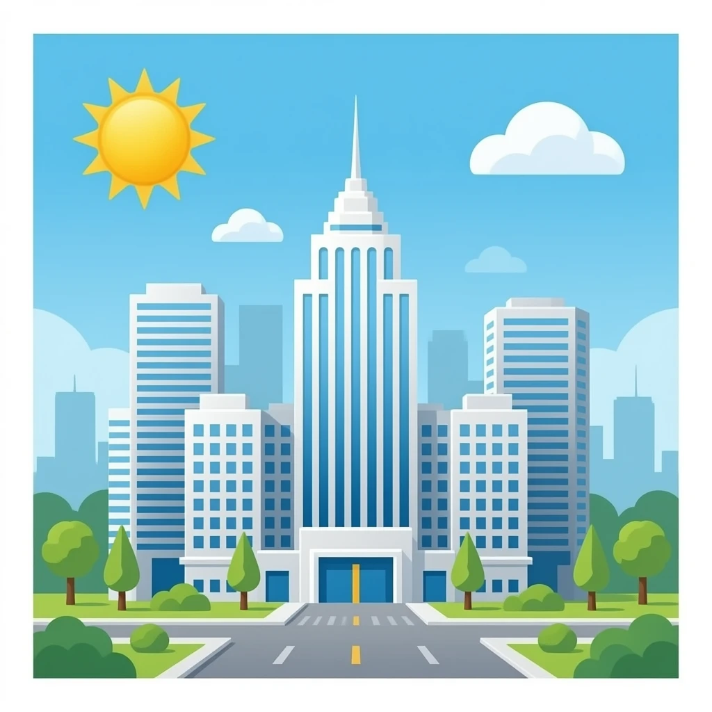 Mainframe big building emoji