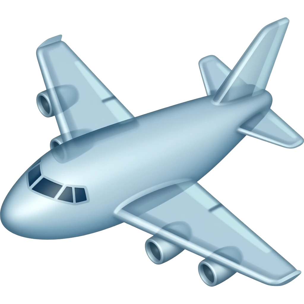 plane transparent emoji