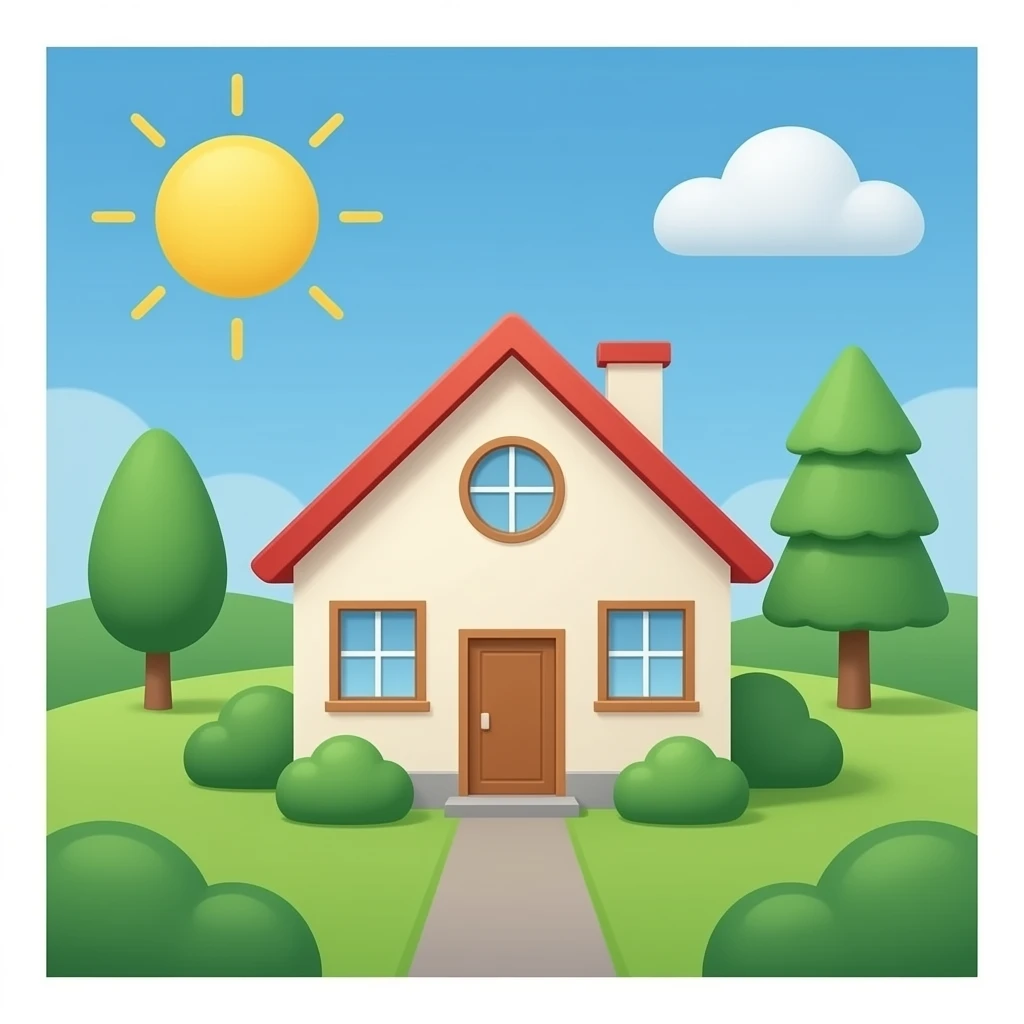 simple house emoji