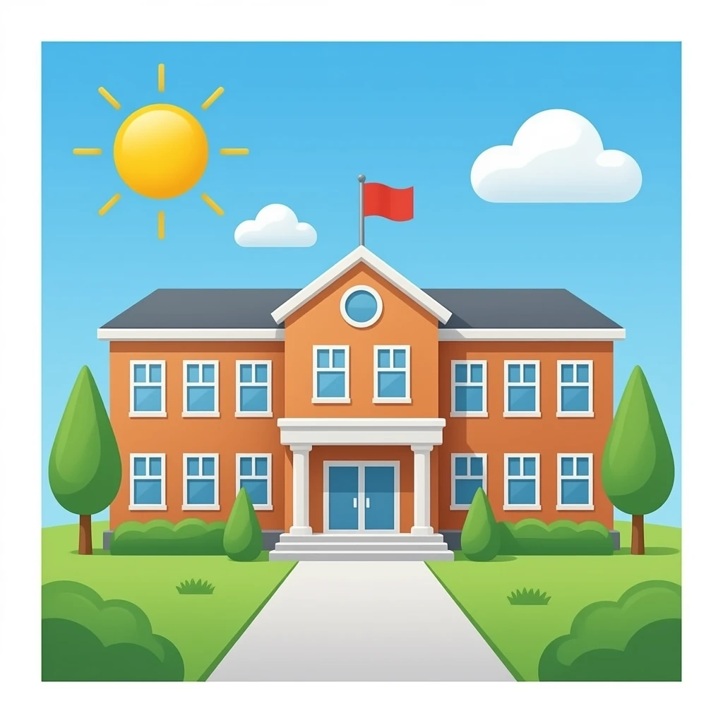School building emoji