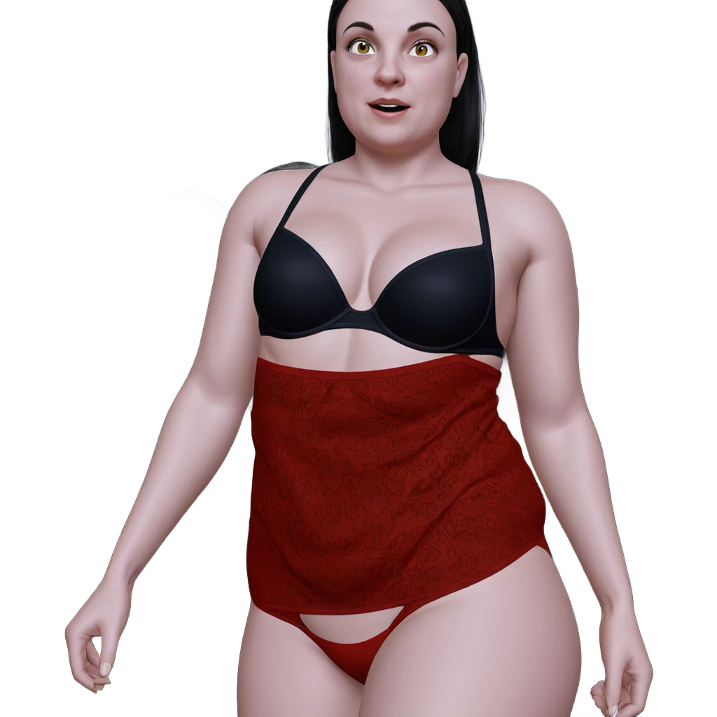 girl in black underwear emoji
