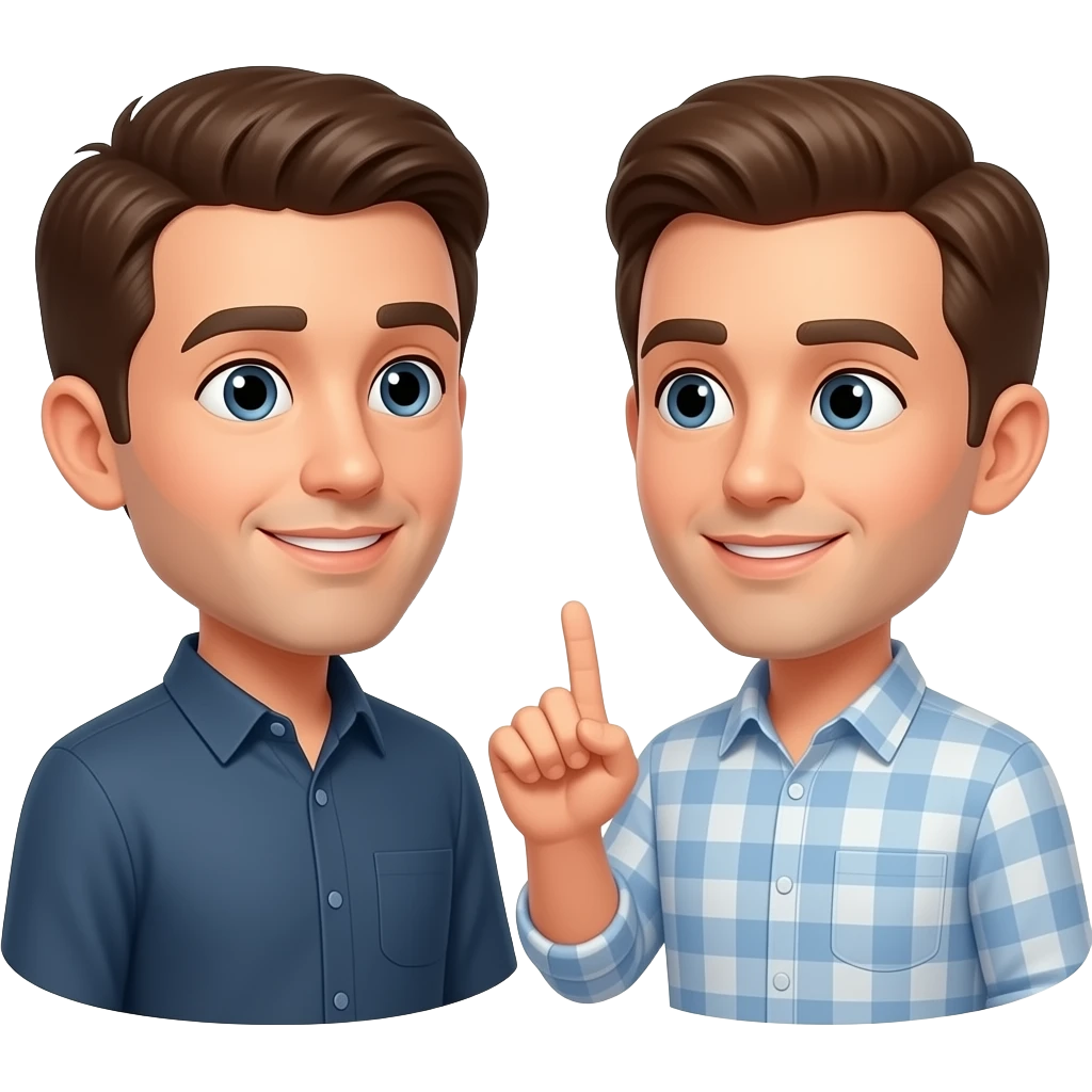 two men talking emoji