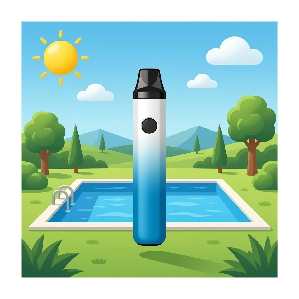 pool vibe with ploom emoji